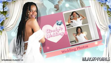 BLACK TGIRLS - Cloudy Vi On Her Wedding Dress Masturbation