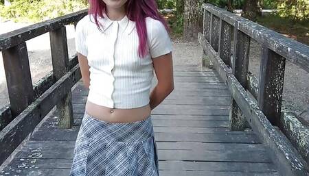 lovely 18 years girl does her first porn casting