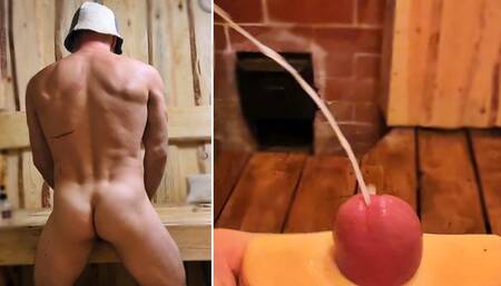 Dirty builder fucks sex toy after work. Male Moaning. Muscle ass. Pov