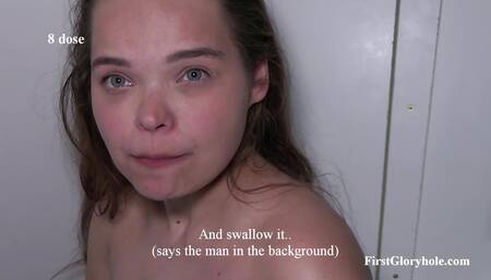 Hairy MAI - girl with natural pubes who swallows sperm! Part 2.