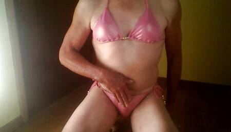 hot pink bikini