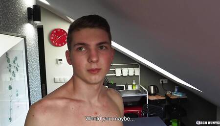 BIGSTR - Naughty Twink Gets An Offer He Cannot Refuse, Now He Sucks And Rides Dick In POV