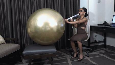Nene Blows a Kalisan 24" Balloon to Bursting (MP4 - 1080p)