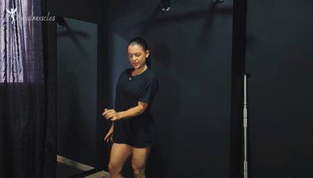 Flexing My Muscles and Teasing Daniel to the Edge