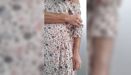 CD Strips Pretty Dress and Teases in New Red Lingerie