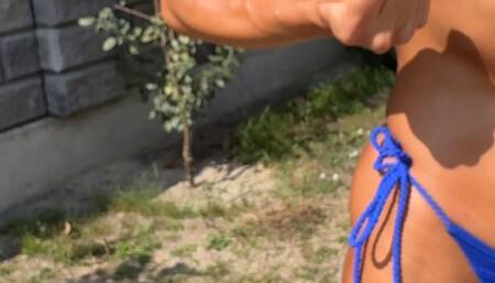 Absolute Legs #70 Oiling my biceps, abs and flexing with oil HD