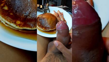 Big dick daddy serving you hot cum with morning breakfast