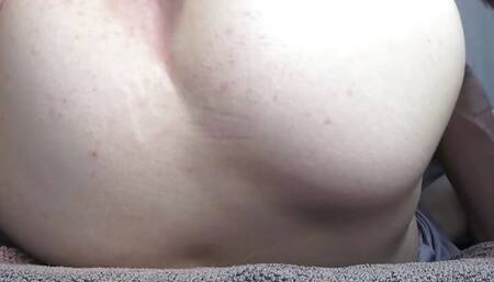 Stepdaddy loves to stretch my pussy on step moms couch while she is out for groceries