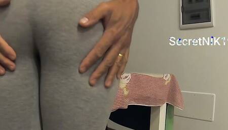 He JOKES with his stepsister's big booty! spanking, rubbing BUT NO PENETRATION