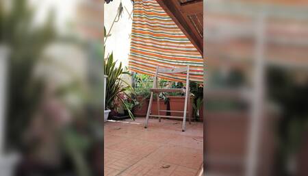 Daddy with Hung Cock Itapapixxl Getting Horny on the Terrace