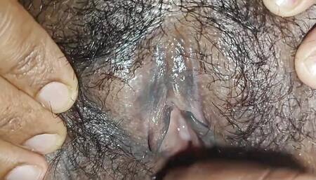 Dick and pussy Cum shot on pussy black tight pussy