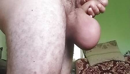 Saline cumshot