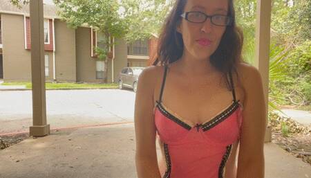 Goddess D Smoking Marlboro Light 100 in Pink Sexy Maid Outfit