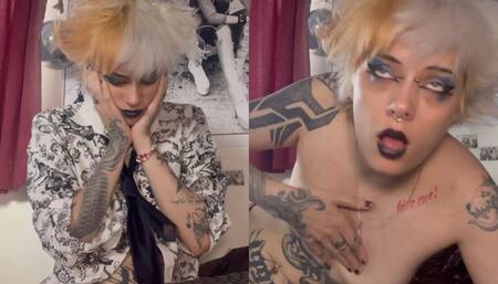 GOTH OFFICE WORKER HAS A HEART ATTACK AND RESUS