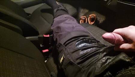Pissing and Cumming in My Van