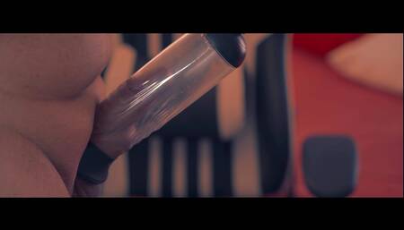 Handjob with pump Cum Close up 4K