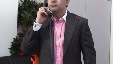 The Perverted Boss Hardcore Drills His Two Blonde Secretaries on the Desk