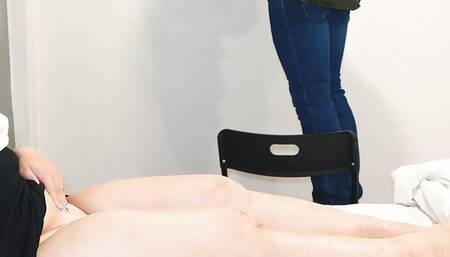 I fuck the technician like a great Latin whore while I wait for my husband