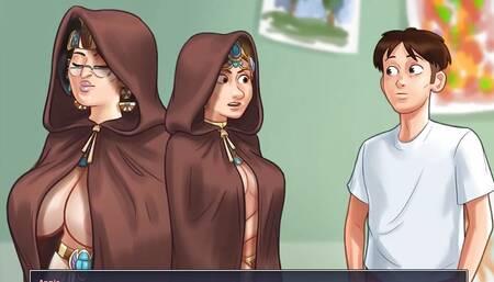 Summertime Saga - Cookie Jar - All Sex Scenes Only - Annie and Principal #2 Part 12