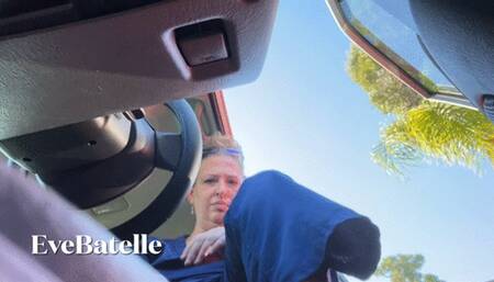 Loser Sniffs Sweaty Nurse Socks After Shift