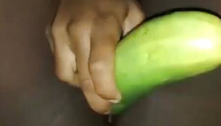 Hot Video Sexy Teen Girl Practicing with Her Cucumber Dildo Into Her Tight Wet Pussy - Mastermeat1