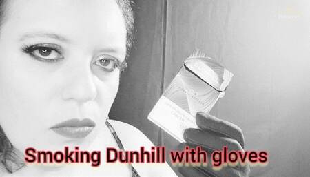 Smoking Dunhill with gloves - SGL037