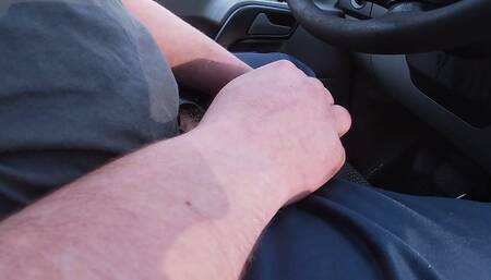 Piss & Cum in Work Van