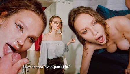 Hot Boss Alexa Poshspicy changes her anger to mercy and asks to fuck her wet hole