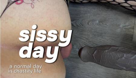 sissy chastity day 2