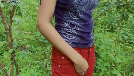 Desi Indian virgin bhabhi enjoying outdoor Chut chudai by her boyfriend