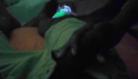 Ebony Thot Being a Whore Sucking Dick Trick or Treat Night