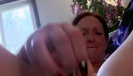 7 inch Solo Dildo Play!