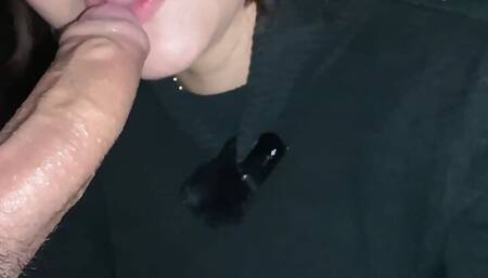 Fucking Hard on a Cliff at Night Until We Cum at the Same Time