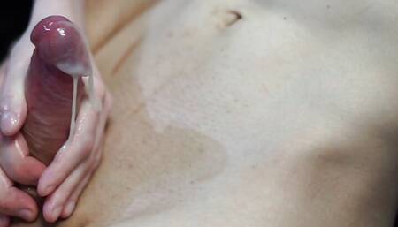 Long intense masturbation with a pleasant ending