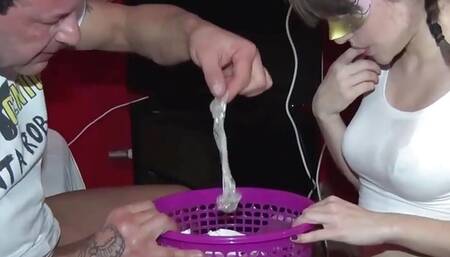 Homemade orgy, two slutty friends, eighteen and really beautiful pussy