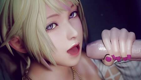 Hot blowjob in toilet with Yukino from DoA