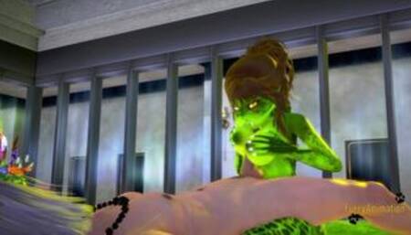 Furry Hentai - Lizard x Human Wolf Boobjob(Uncensored)