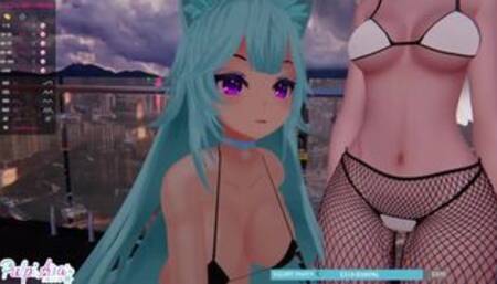 Chicas Vtubers se tocan en vivo hasta quedar con el coño cremoso ???? | Pulpi x Moomochi - CH 12/02/22