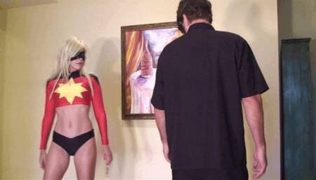 Feast or Famine - Marvel Girl Fed Until She Can't Fit In Her Costume - 320x240 mp4 version