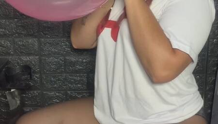 Jenn inflates glass balloons and gives them a great neck