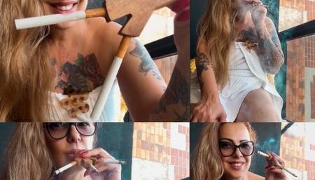 Three Red Marlboro Darkside - Heavy Smoke -Extreme Coughing Destroying My Lungs and Happy About It