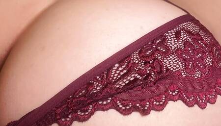 Young and beautiful redhead sucks me, I dildo and fuck her tight pussy and cum on her little ass