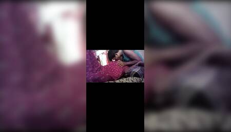 Indian village house wife lips kissing