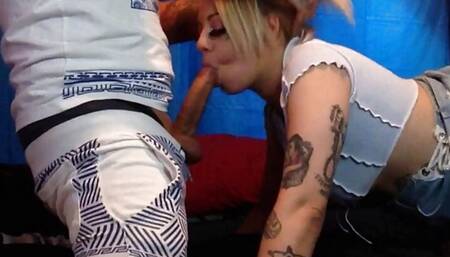 Wet Throat Shawty - Sexy european blonde sucking cock before getting her wet kitty eat ... Pawg, Milf, blowjob & pussy eating