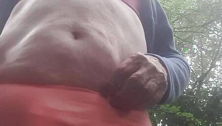 Panties down for a wee