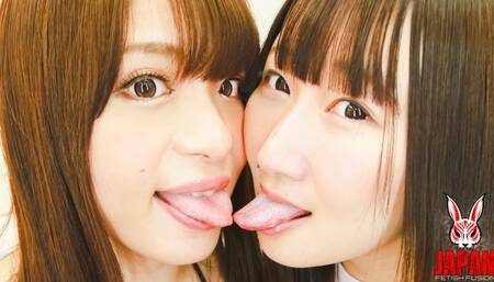 First Time Of Our Lesbian Kiss!! Saiko YATSUHASHI and Misaki YUMENO