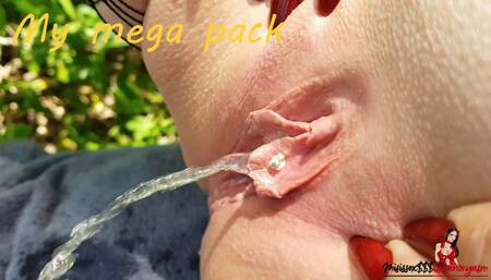 My megapack with pissing and squirting in public and extreme places