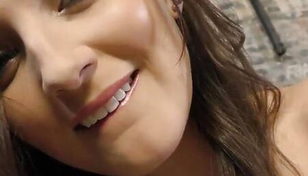 Tugging POV amateur domina pleases cock with oiled hands