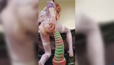 Taking on My Biggest Anal Dildo From johnthomastoys Extreme Anal