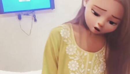 Busty Desi Girl at Indian Hotel Room Guest for Extra Tip  Desi Amateur Doggy Style  4K Video